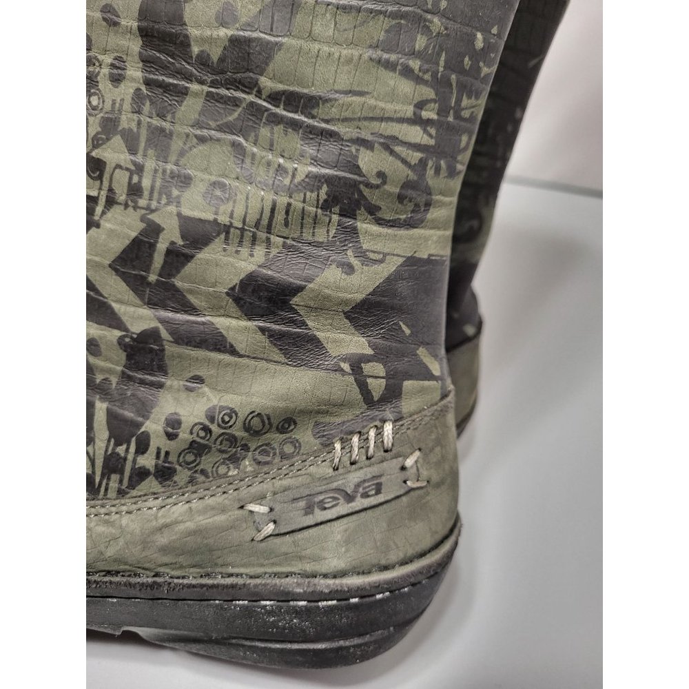 TEVA X Spyder Kiru Aztec Green Snow Winter Boots, Faux Fur Lined, 8.5 - Picture 4 of 9